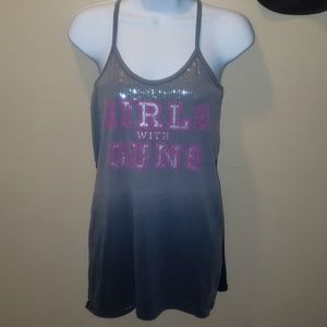 Girls With Guns GWG tank shirt ombre 1X XL